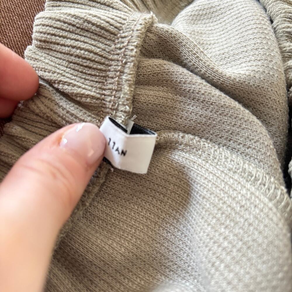 Corduroy Wide Leg Drawstring Pants Large - Picture 3 of 6